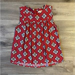 Ann Taylor LOFT Salmon Sleeveless Blouse